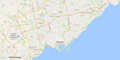 Mapa de Rockcliffe–Smythe provincia Toronto