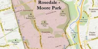 Mapa de Rosedale Moore Park Toronto