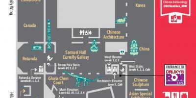 Mapa de Royal Ontario Museum nivel 1