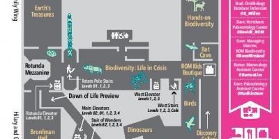 Mapa de Royal Ontario Museum nivel 2