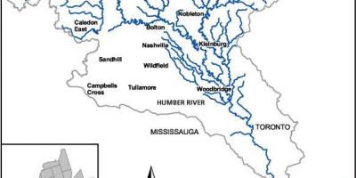 Mapa do río Humber