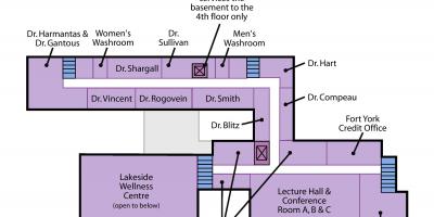Mapa de San José centro de Saúde Toronto Sunnyside nivel 2