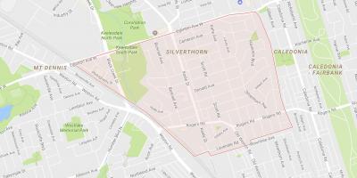 Mapa de Silverthorn barrio Toronto