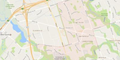 Mapa de Smithfield barrio barrio Toronto