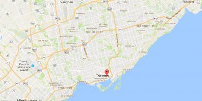 Mapa de St Lawrence provincia Toronto