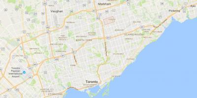 Mapa de Steele provincia Toronto