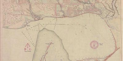 Mapa da terra de York Toronto 1787-1884