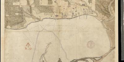 Mapa da terra de York Toronto primeiro centure 1787-1884