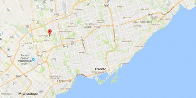 Mapa de Thistletown provincia Toronto
