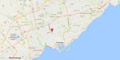 Mapa de Tichester provincia Toronto