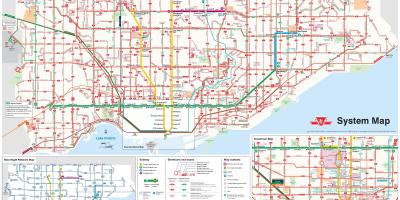 Mapa de Toronto autobús