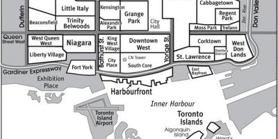 Mapa de Toronto Barrio guía