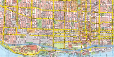 Mapa de Toronto Cidade Canadá