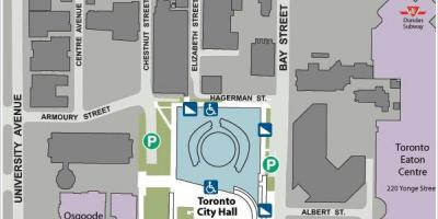 Mapa de Toronto Concello