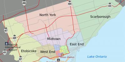 Mapa de Toronto Cidade