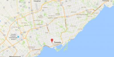 Mapa de Trindade–Bellwoods provincia Toronto