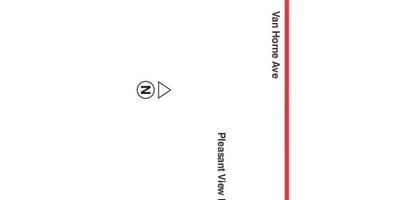 Mapa de TTC 10 Van Horne ruta de autobús Toronto