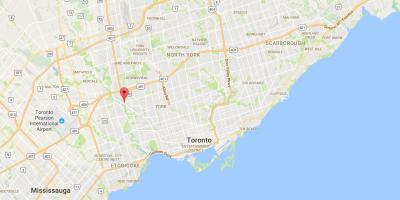 Mapa de Weston provincia Toronto