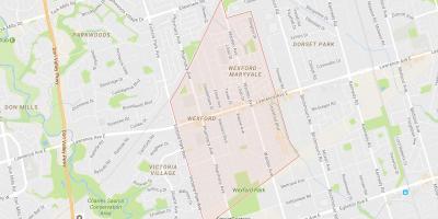 Mapa de Wexford barrio Toronto