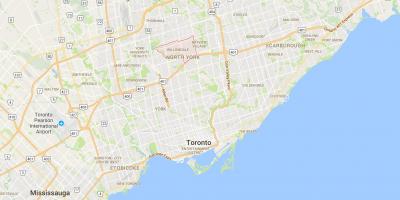 Mapa de Willowdale provincia Toronto