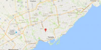 Mapa de Wychwood Parque provincia Toronto