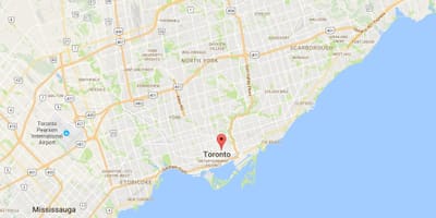 Mapa do Xardín da Provincia Toronto