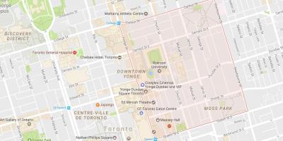 Mapa do Xardín da Provincia Toronto Cidade