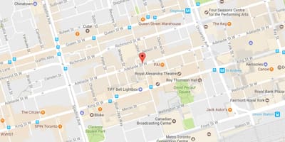 Mapa de John street Toronto