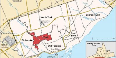 Mapa de York Toronto